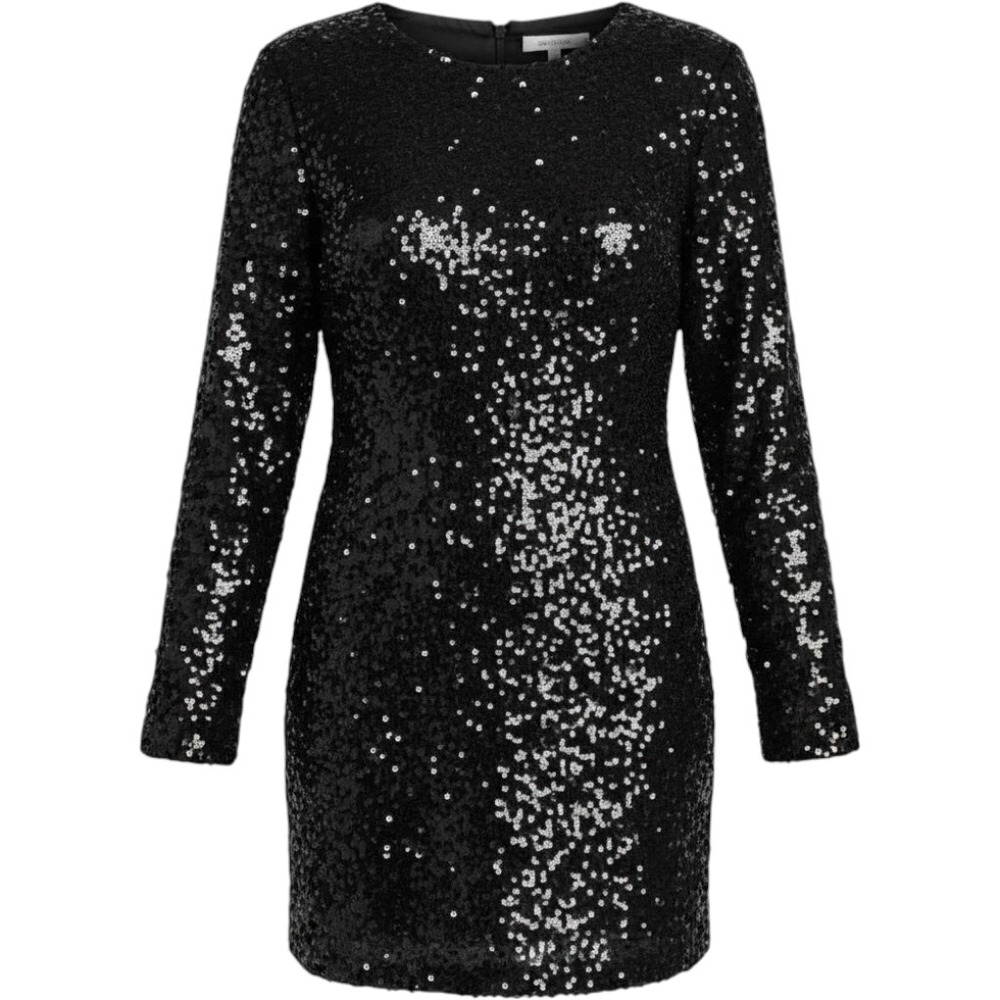 H&M Black Sequin A-Line Mini Dress XS